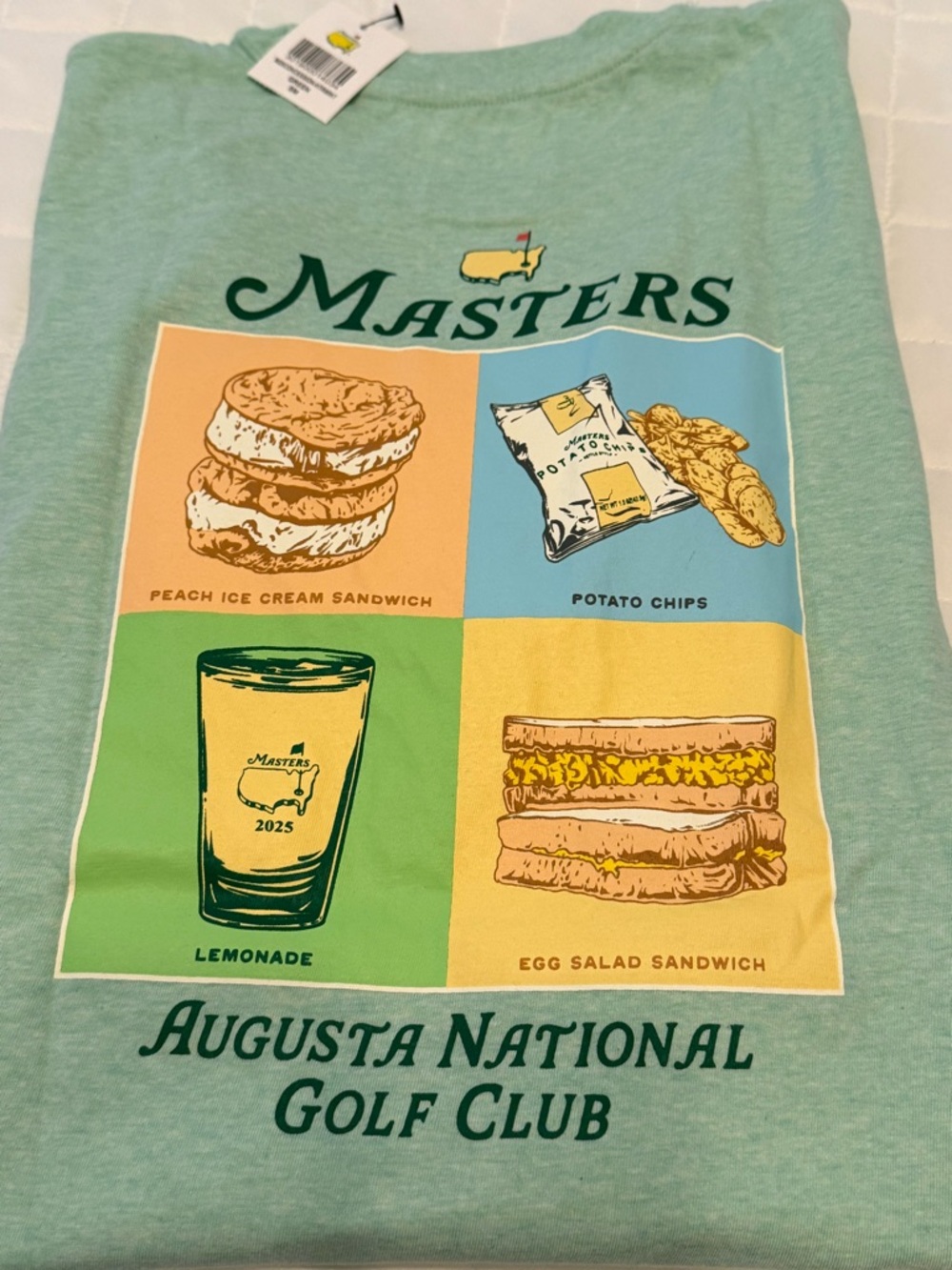 Masters Mint Green Graphic Tee with Concessions
